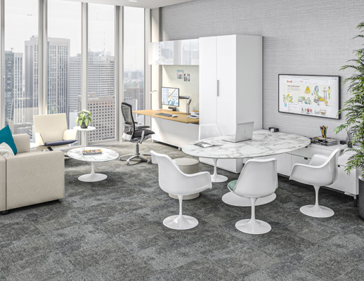 Private Office Reff Profiles Life Sapper Monitor Arm Saarinen Florence Knoll Credenza Barber and Osgerby Collection