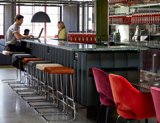 ARO Plank bar spinneybeck architectural solutions custom Spinneybeck leather