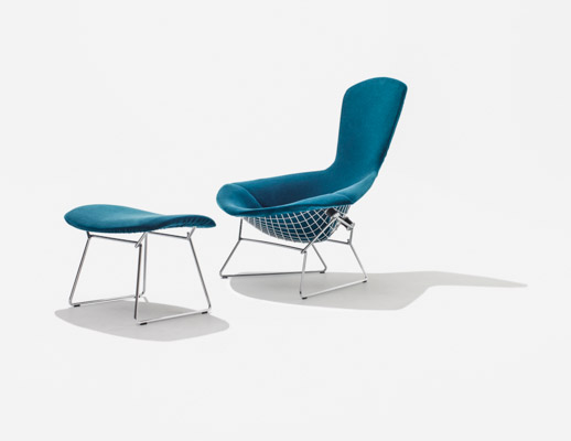 bertoia bird chair ottoman