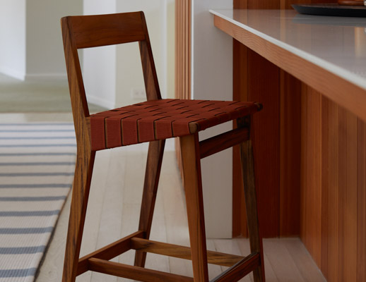 seating bar stool Jens Risom dining