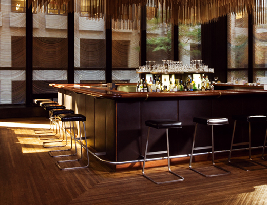 Four Seasons barstool by Mies van der Rohe installation