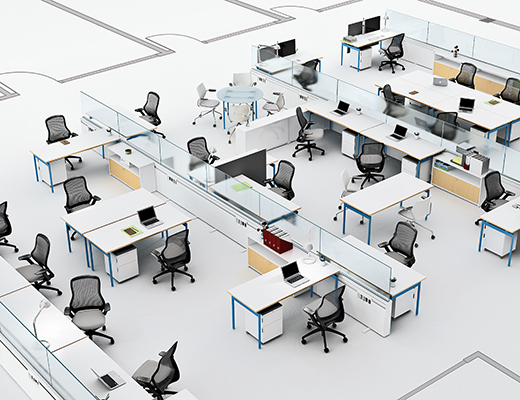 Knoll Antenna Workspaces Open Plan Office