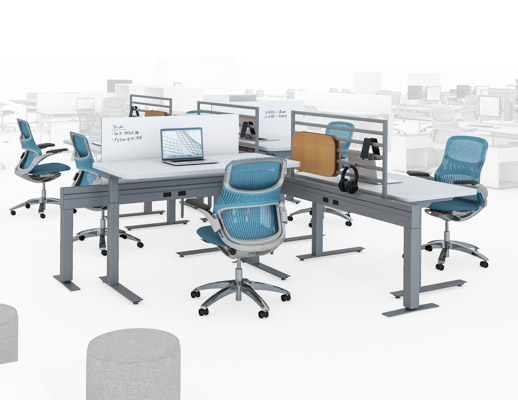 antenna workspaces power beam open plan 